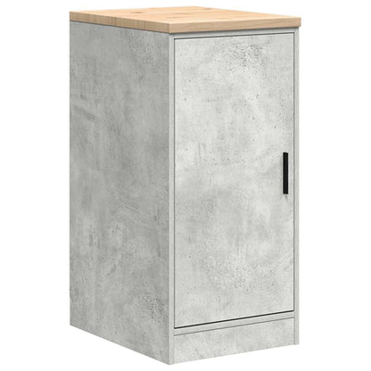 Garage Cabinets 2 pcs Concrete Grey Engineered Wood