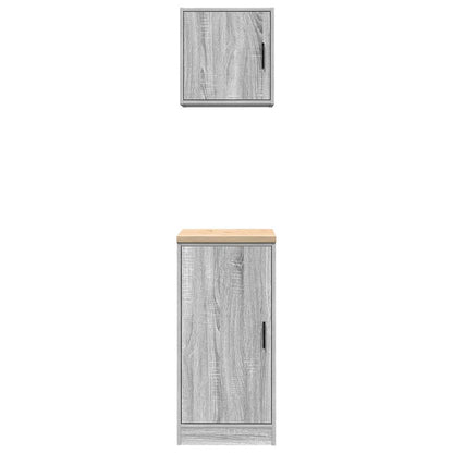 Garage Cabinets 2 pcs Grey Sonoma Engineered Wood