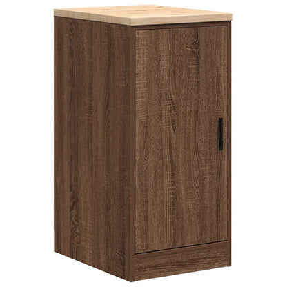 Garage Cabinets 2 pcs Brown Oak Engineered Wood