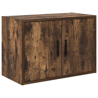 Garage Cabinets 2 pcs Smoked Oak Engineered Wood