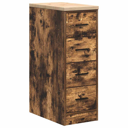 Garage Cabinets 2 pcs Smoked Oak Engineered Wood