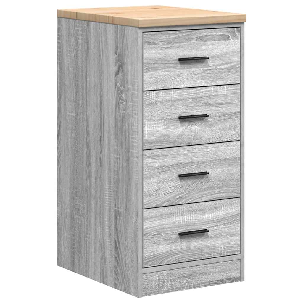 Garage Cabinets 2 pcs Grey Sonoma Engineered Wood