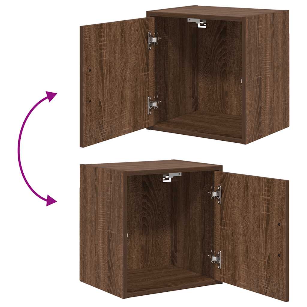 Garage Cabinets 2 pcs Brown Oak Engineered Wood
