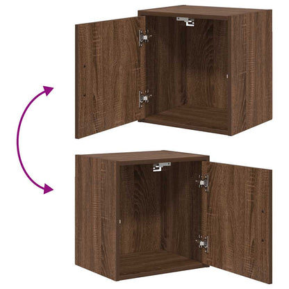 Garage Cabinets 2 pcs Brown Oak Engineered Wood