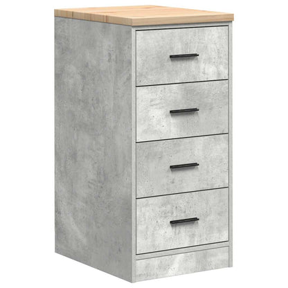 Garage Cabinets 6 pcs Concrete Grey Engineered Wood