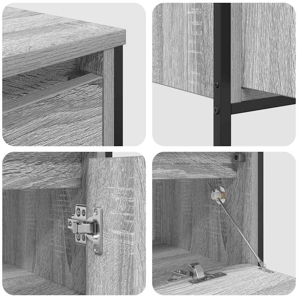 Bathroom Furniture Set 3 pcs Grey sonoma 90 x 34.5 x 60 cm