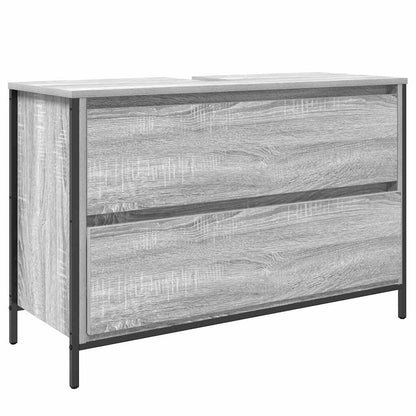 Bathroom Furniture Set 3 pcs Grey sonoma 90 x 34.5 x 60 cm