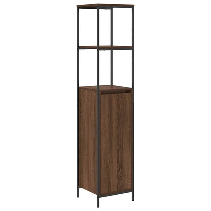 Bathroom Furniture Set 3 pcs Brown oak 90 x 34.5 x 60 cm