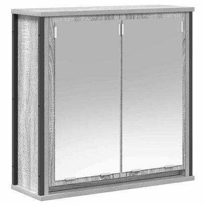 Bathroom Furniture Set with Shelf 5 pcs Grey 76.5 x 35 x 95 cm