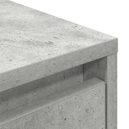 TV Cabinet with LED Lights Concrete Grey 193.5x41x50 cm