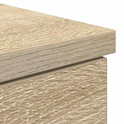 Desk with Drawer Sonoma oak 140 x 49 x 76 cm Engineered wood