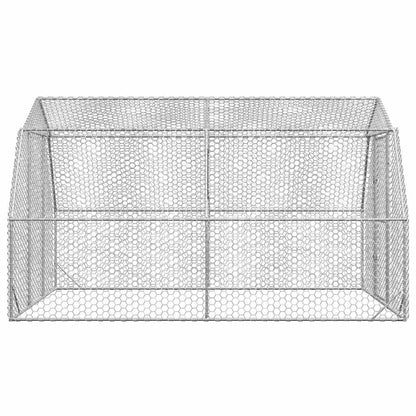 Chicken Run 2.5x4x2.25 m Galvanised Steel