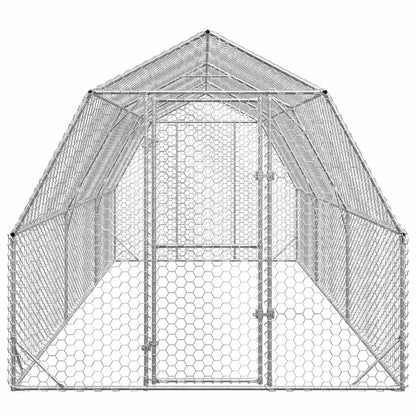 Chicken Run 2.5x6x2.25 m Galvanised Steel