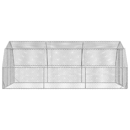 Chicken Run 2.5x6x2.25 m Galvanised Steel