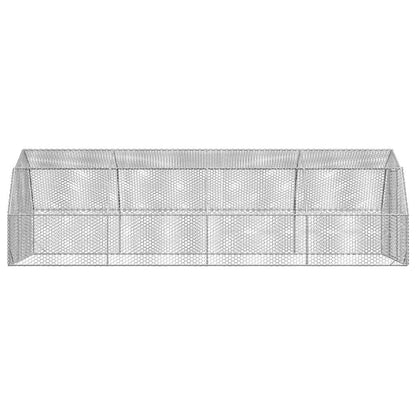 Chicken Run 2.5x8x2.25 m Galvanised Steel