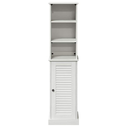 Bathroom Furniture Set with Shelf VIGO 2 pcs Brown and White