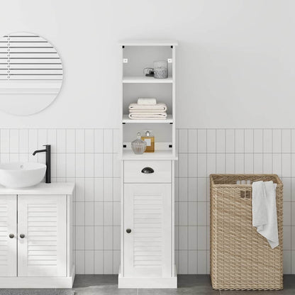 Bathroom Furniture Set with Drawer VIGO 2 pcs Brown and White