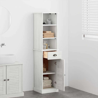 Bathroom Furniture Set with Drawer VIGO 2 pcs Brown and White