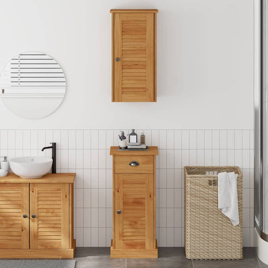 Bathroom Furniture Set VIGO 2 pcs Brown and Honey brown