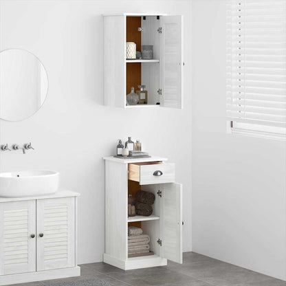 Bathroom Furniture Set with Drawer VIGO 2 pcs Brown and White