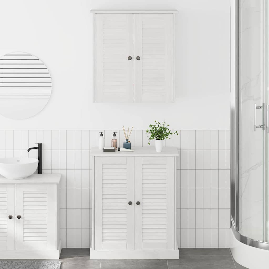 Bathroom Furniture Set with Shelf 2 pcs Brown 67.5 x 34 x 80 cm