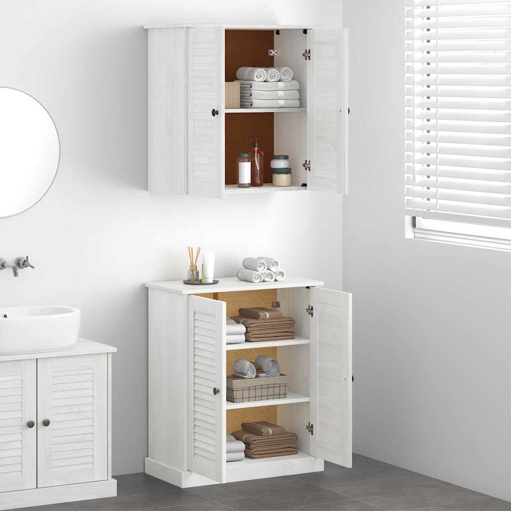 Bathroom Furniture Set with Shelf 2 pcs Brown 67.5 x 34 x 80 cm