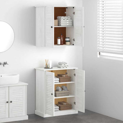 Bathroom Furniture Set with Shelf 2 pcs Brown 67.5 x 34 x 80 cm