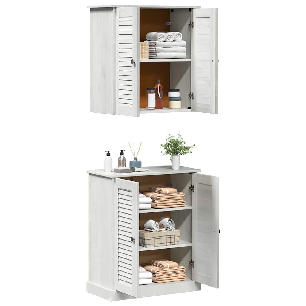 Bathroom Furniture Set with Shelf 2 pcs Brown 67.5 x 34 x 80 cm