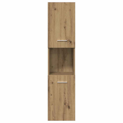 3 Piece Bathroom Furniture Set Artisan Oak Engineered Wood