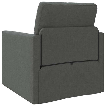Floor Sofa Bed with Cushion Dark grey 74 x 77 x 81 cm Fabric