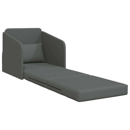 Sofa Bed Dark grey 65 x 80 x 83 cm Fabric