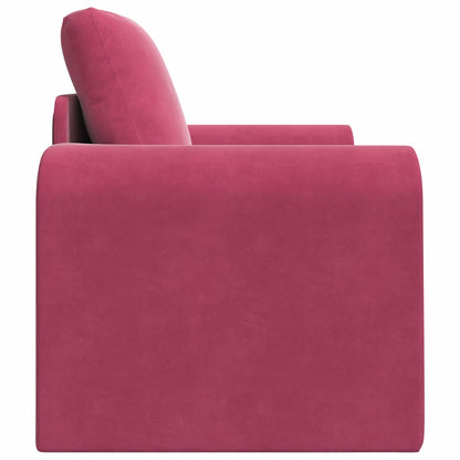 Sofa Bed Wine red 98 x 71 x 83 cm Velvet