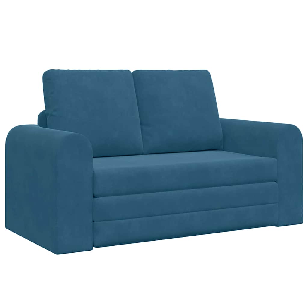 Sofa Bed Blue 148 x 71 x 83 cm Velvet