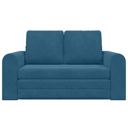 Sofa Bed Blue 148 x 71 x 83 cm Velvet