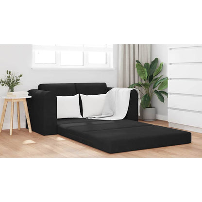 Sofa Bed Black 148 x 71 x 83 cm Velvet