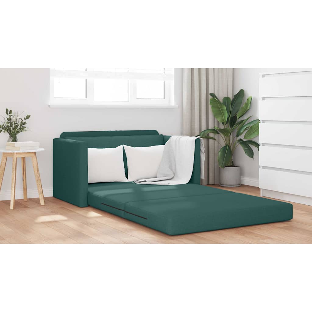 Sofa Bed Dark green 124 x 71 x 78 cm Fabric