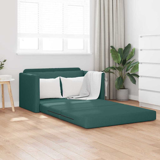 Sofa Bed Dark green 124 x 71 x 78 cm Fabric