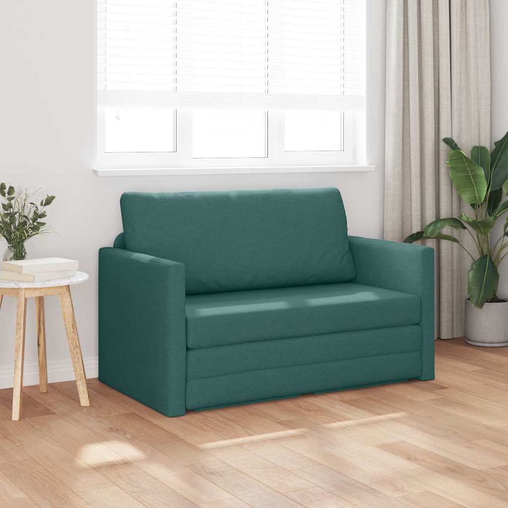 Sofa Bed Dark green 124 x 71 x 78 cm Fabric