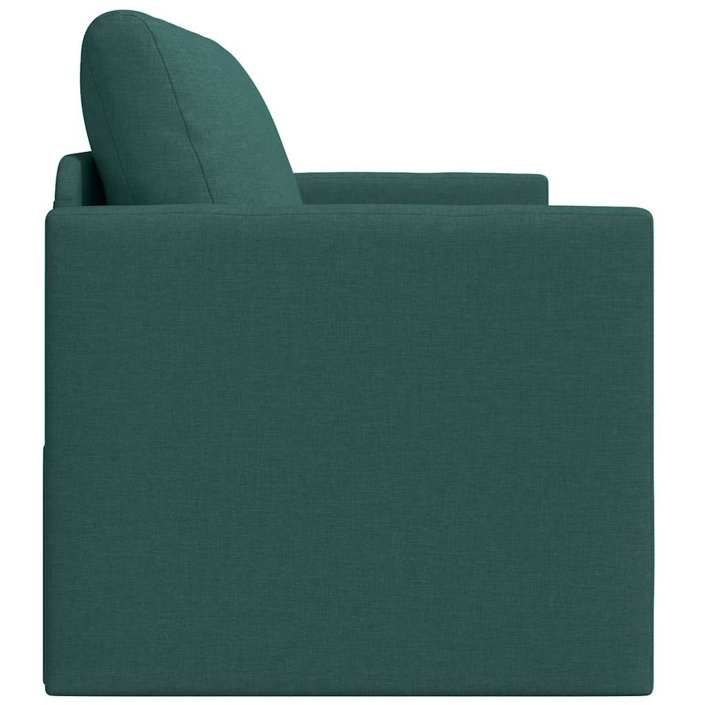 Sofa Bed Dark green 124 x 71 x 78 cm Fabric