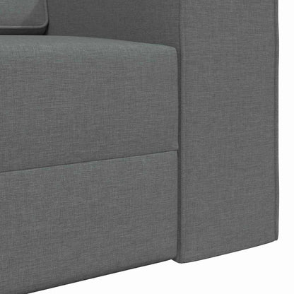 Floor Sofa Bed Dark Grey 245 x 78 x 77 cm Fabric