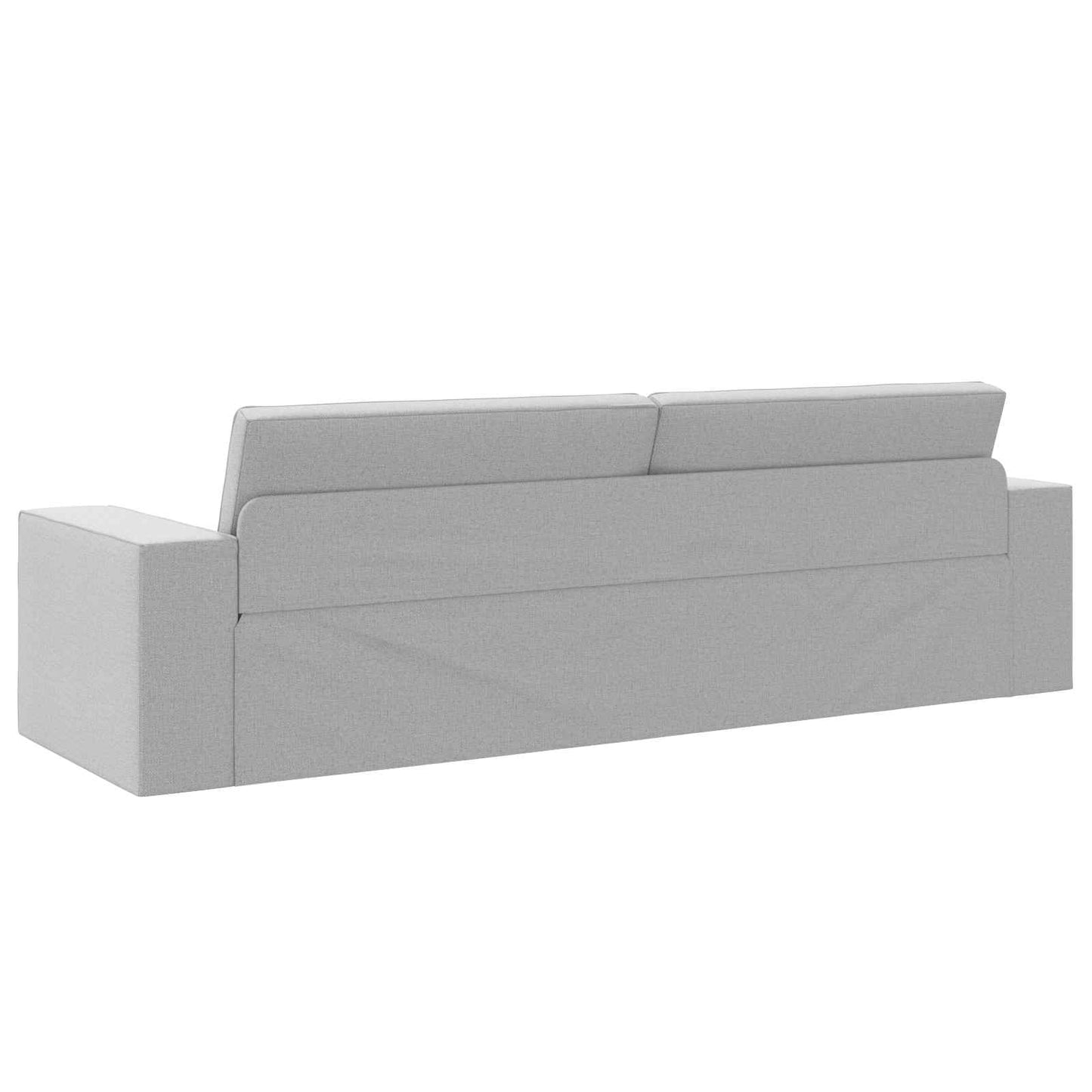 Floor Sofa Bed Cloud grey 245 x 78 x 77 cm Fabric