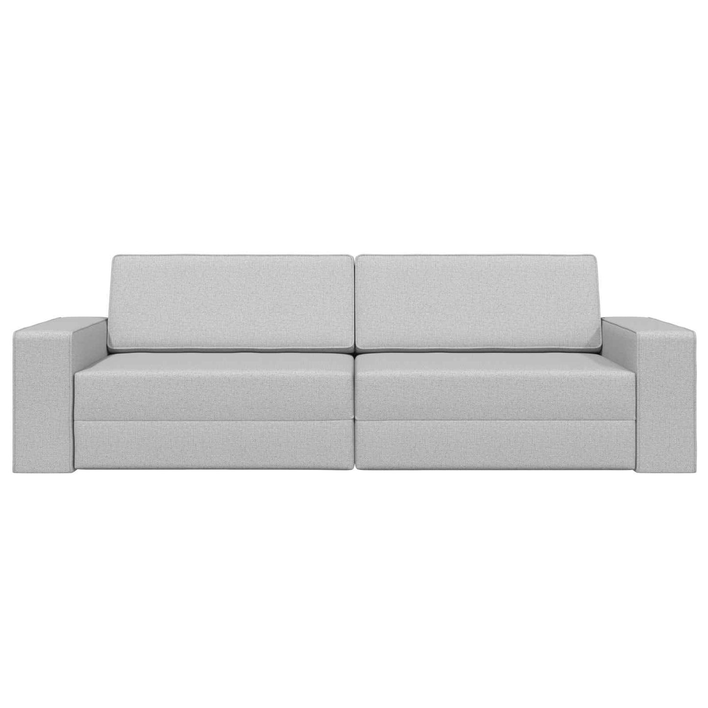 Floor Sofa Bed Cloud grey 245 x 78 x 77 cm Fabric