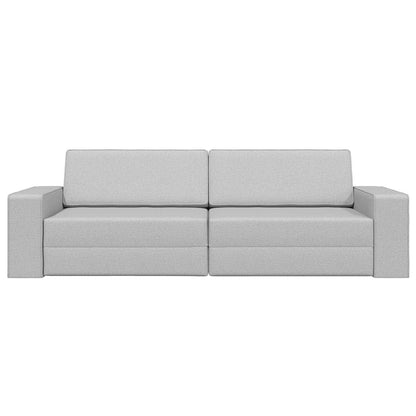 Floor Sofa Bed Cloud grey 245 x 78 x 77 cm Fabric