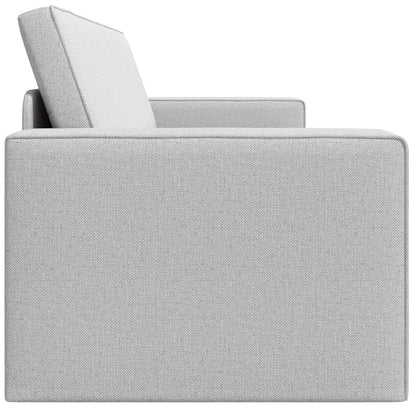 Floor Sofa Bed Cloud grey 245 x 78 x 77 cm Fabric
