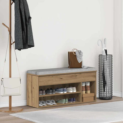 Shoe Bench Artisan Oak 102x30.5x45 cm Engineered Wood