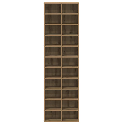 Shoe Cabinet Artisan Oak 54x34x183 cm Engineered Wood