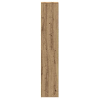 Shoe Cabinet Artisan Oak 54x34x183 cm Engineered Wood