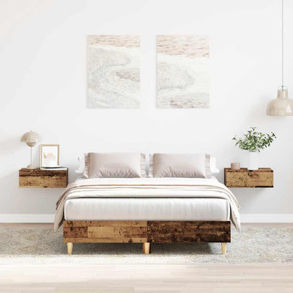Bed Frame No Mattress Old Wood 120x200 cm Engineered Wood