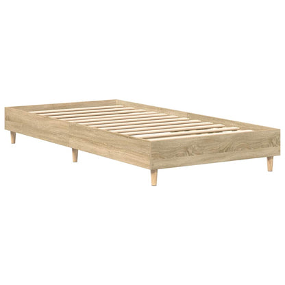 Bed Frame No Mattress Sonoma Oak 90x200 cm Engineered Wood