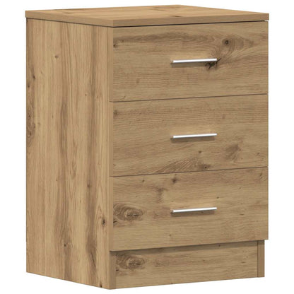 Bedside Cabinets 2 pcs Artisan Oak 38x35x55 cm Engineered Wood